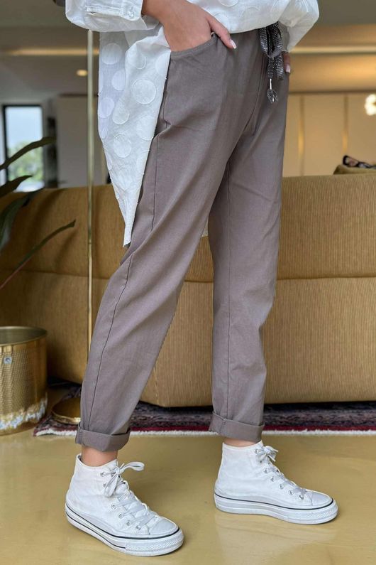 Made in Italy Luxury Smooth Magic Trouser Mocha ++ 